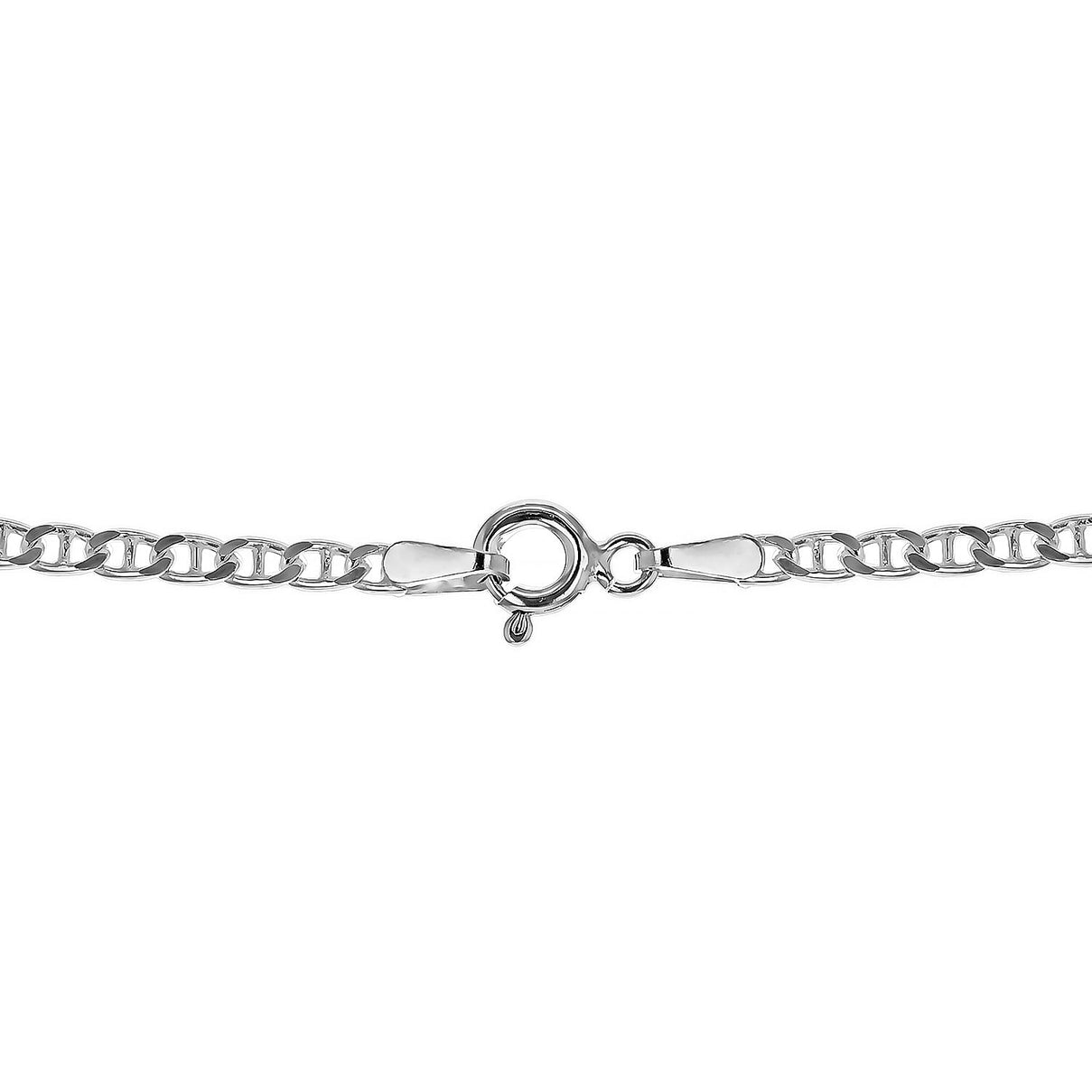 Sterling Silver Flat Rambo Chain 16 Inch - 18 Inch 7618367 7