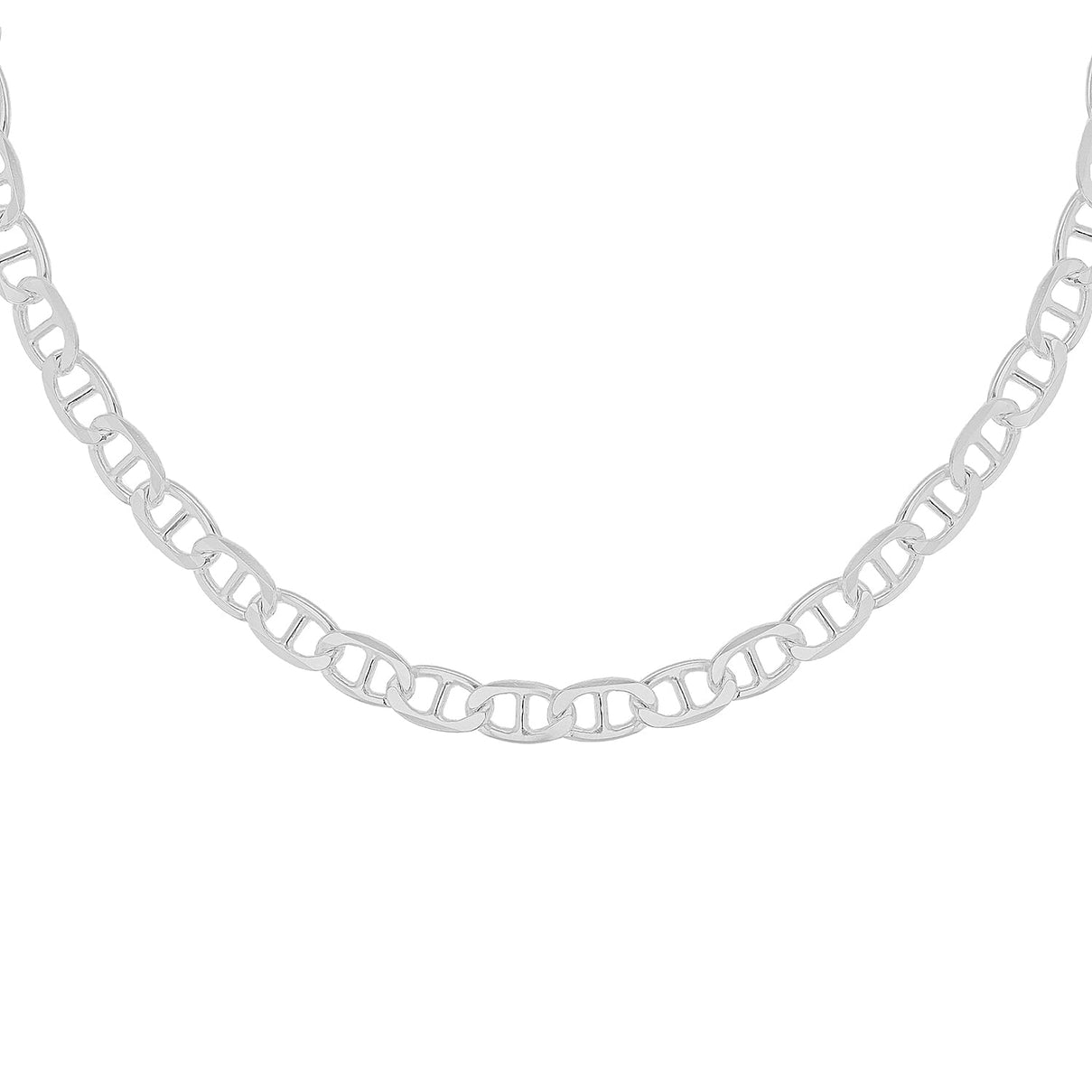 Sterling Silver Flat Rambo Chain 18 Inch 7315304 1