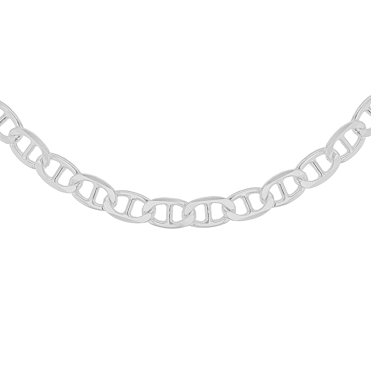 Sterling Silver Flat Rambo Chain 18 Inch 7315304 4