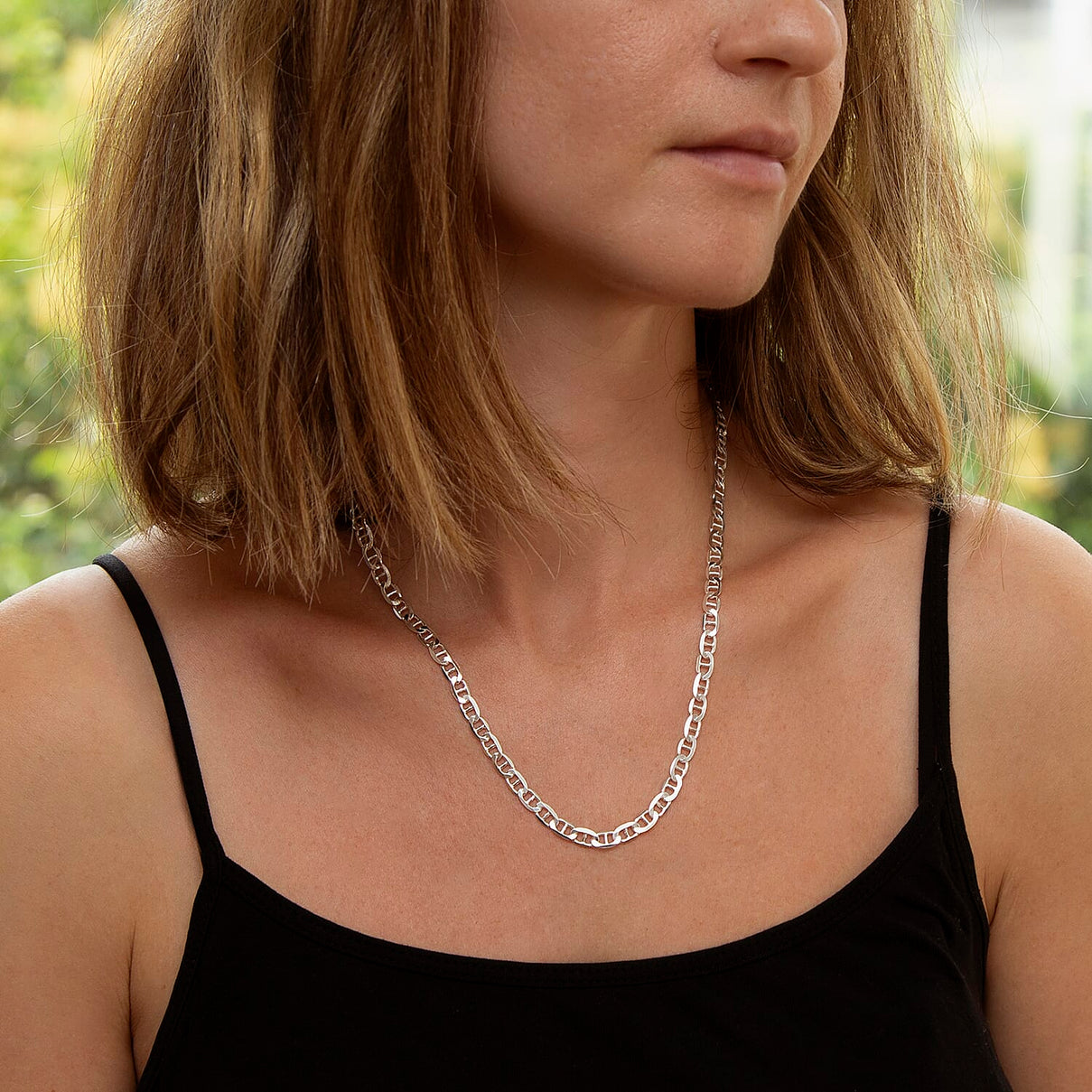 Sterling Silver Flat Rambo Chain 20 Inch 7315305 2