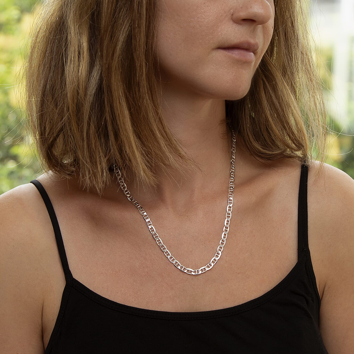 Sterling Silver Flat Rambo Chain 20 Inch 7315305 2