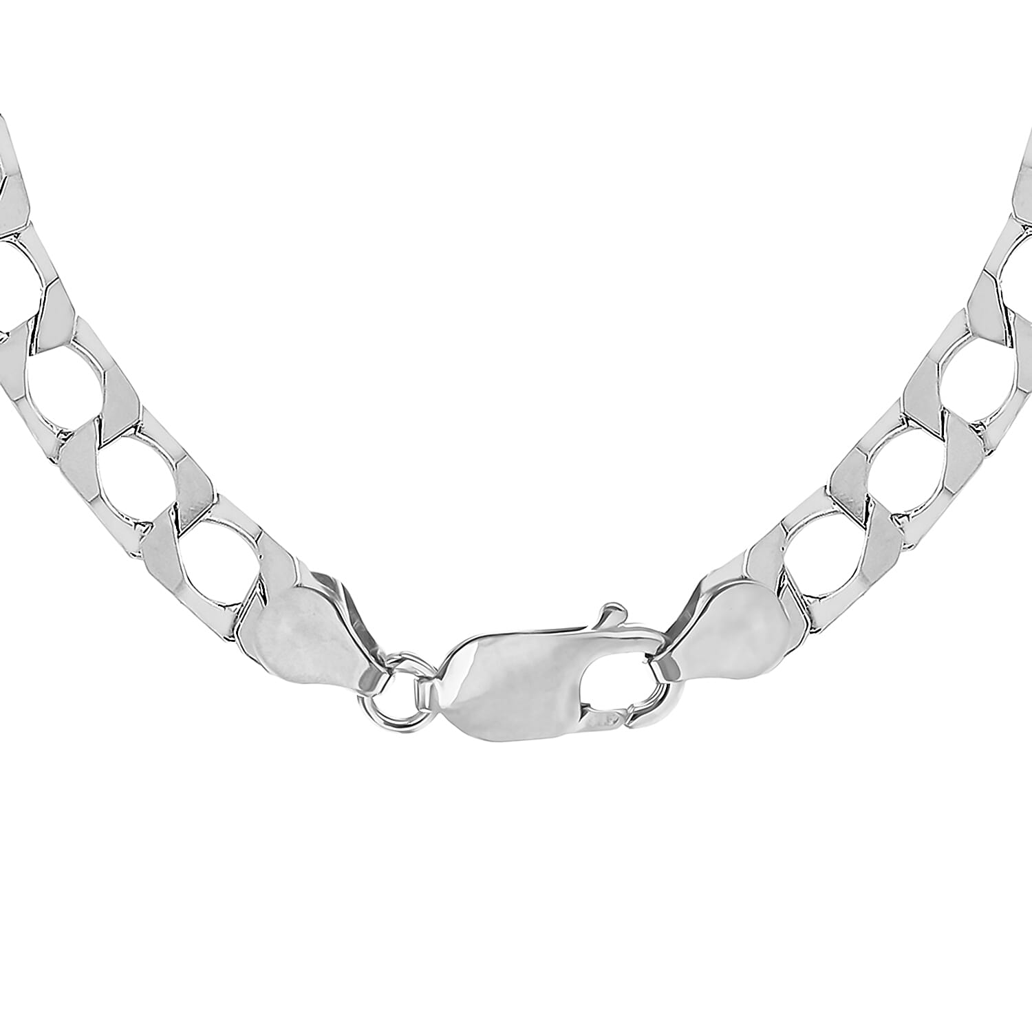 Sterling Silver Flat Square Curb Chain 22 Inch 7315205 5