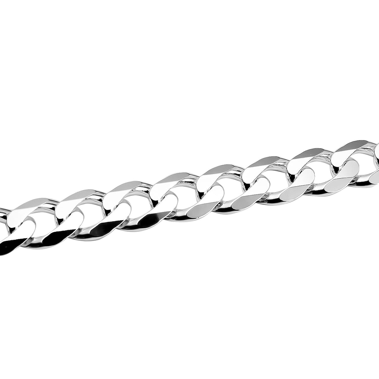 Sterling Silver Flat Curb  Bracelet (Size - 8.5), Silver Wt. 29.77 Gms 7347529 3