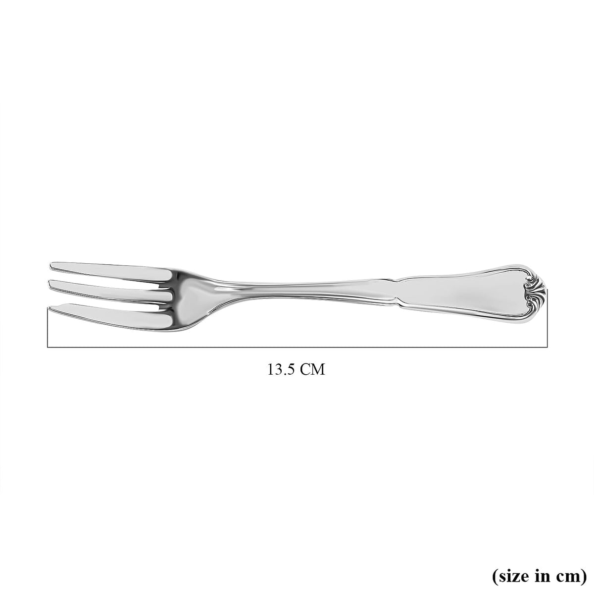Five Star Close Out-  Hallmarked 925 Sterling Silver Cake Fork (5.5 Inch), Silver Wt. 24.34 Gms 7599310 4