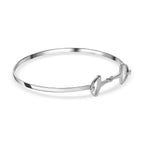 Vicenza Closeout - D'Joy Handmade Sterling Silver Snaffle Bangle (Size 7.5)