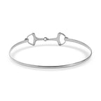 Vicenza Closeout - D'Joy Handmade Sterling Silver Snaffle Bangle (Size 7.5)