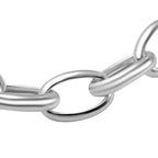 La Bella - Italian Made Sterling Silver Glossy Bracelet (Size 7.5), Silver Wt. 14.40 Gms.