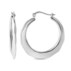 Sterling Silver Hoop Earrings, Silver Wt. 7.04 Gms