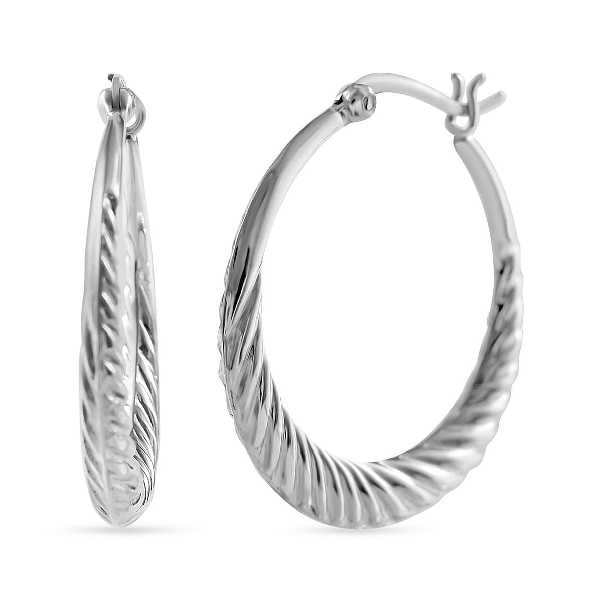 Sterling Silver Hoop Earrings 7791025 0