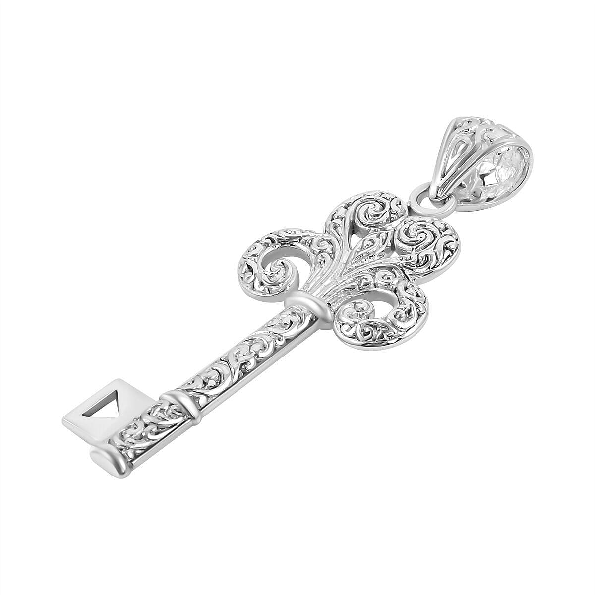 Sterling Silver Key Pendant 7238771 3