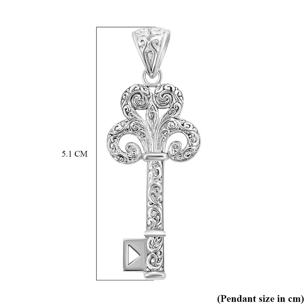 Sterling Silver Key Pendant 7238771 5