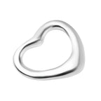 Sterling Silver Large Float Heart Pendant