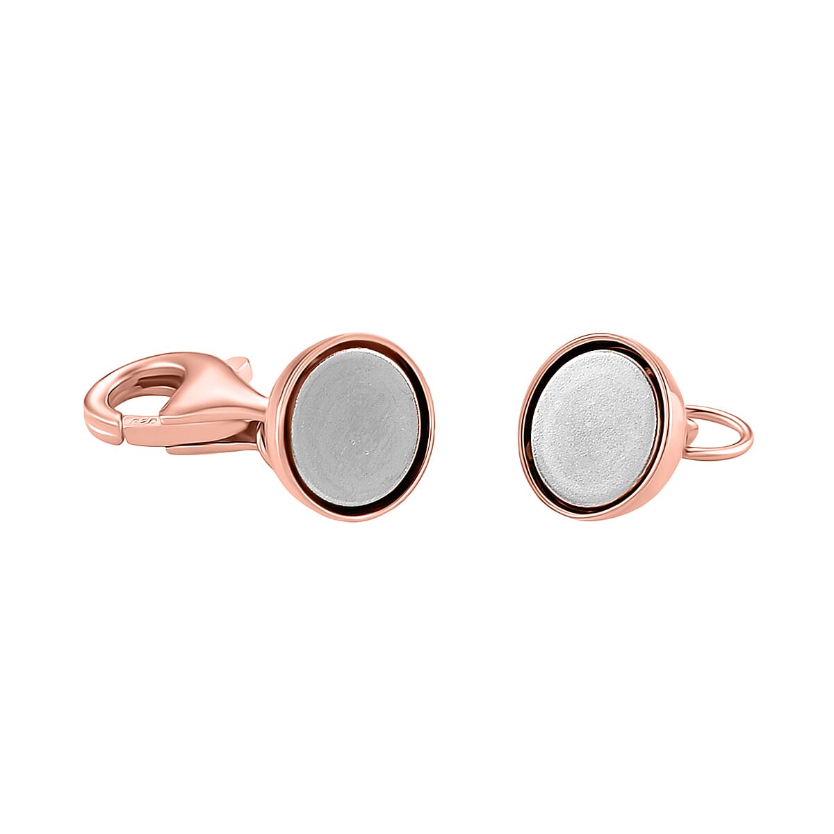 Sterling Silver Magnetic Lock with Lobster Clasp in Rose Gold Plated 8194634 3