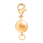 Sterling Silver Magnetic Lock with Lobster Clasp in Yellow Gold Plating