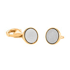 Sterling Silver Magnetic Lock with Lobster Clasp in Yellow Gold Plating