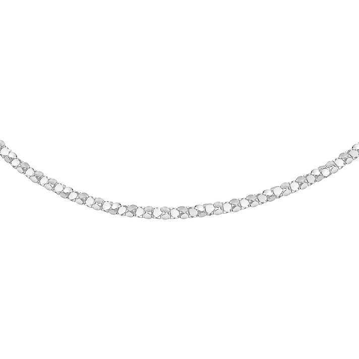 Sterling Silver Mirror Popcorn Chain 16 Inch 7618980 2