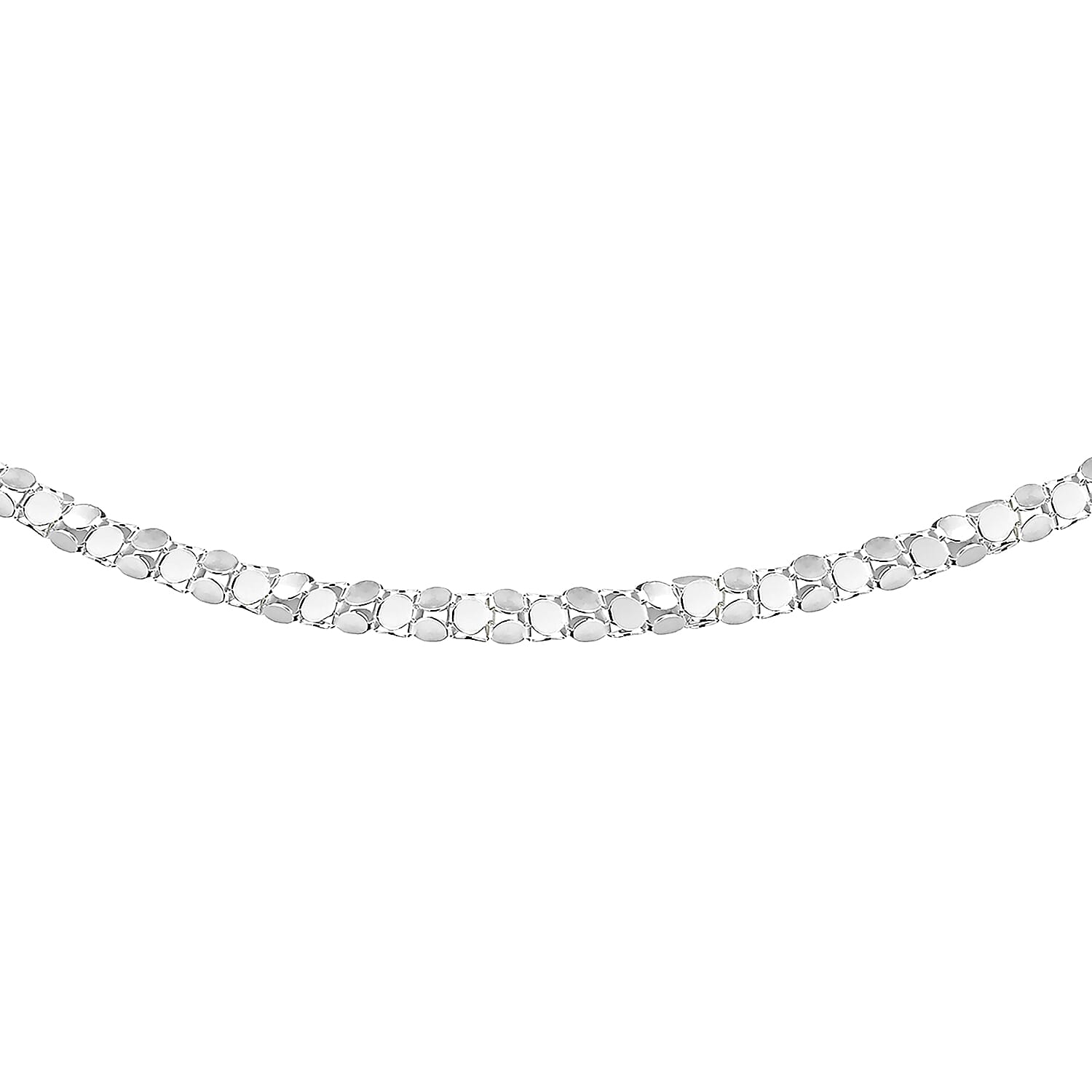 Sterling Silver Mirror Popcorn Chain 16 Inch 7618980 4