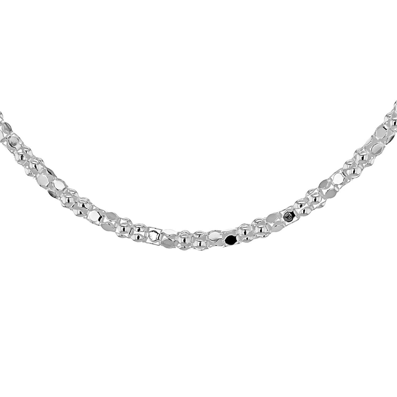 Sterling Silver Mirror Popcorn Chain 16 Inch 7620332 6