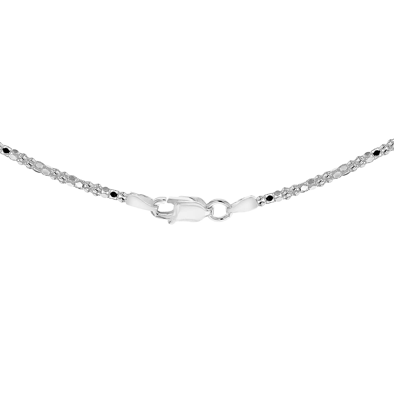 Sterling Silver Mirror Popcorn Chain 16 Inch 7620332 7