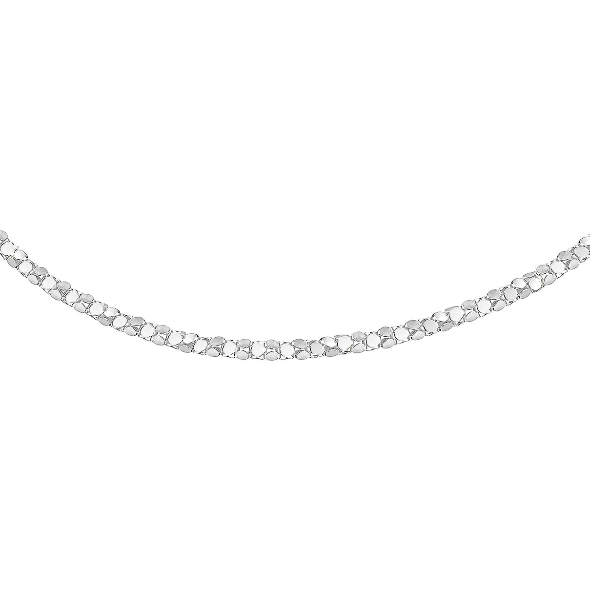 Sterling Silver Mirror Popcorn Chain 30 Inch 7618997 1