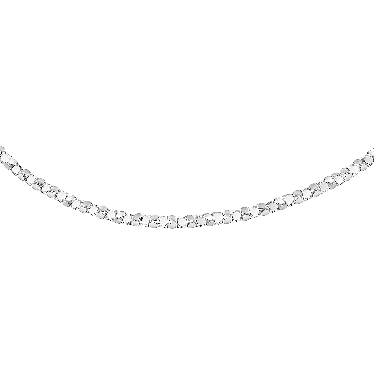 Sterling Silver Mirror Popcorn Chain 30 Inch 7618997 1