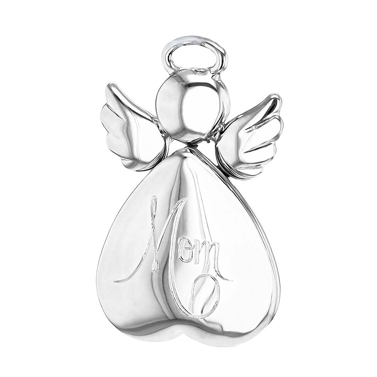 Sterling Silver 16mm x 25mm Mum Heart Angel Locket 7318124 0