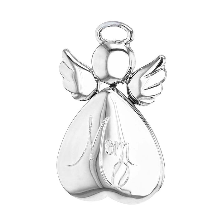 Sterling Silver 16mm x 25mm Mum Heart Angel Locket 7318124 1