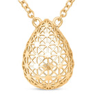 Sterling Silver Necklace (Size - 18 - 1 Ext) with Lobster Clasp in Yellow Gold Plating
