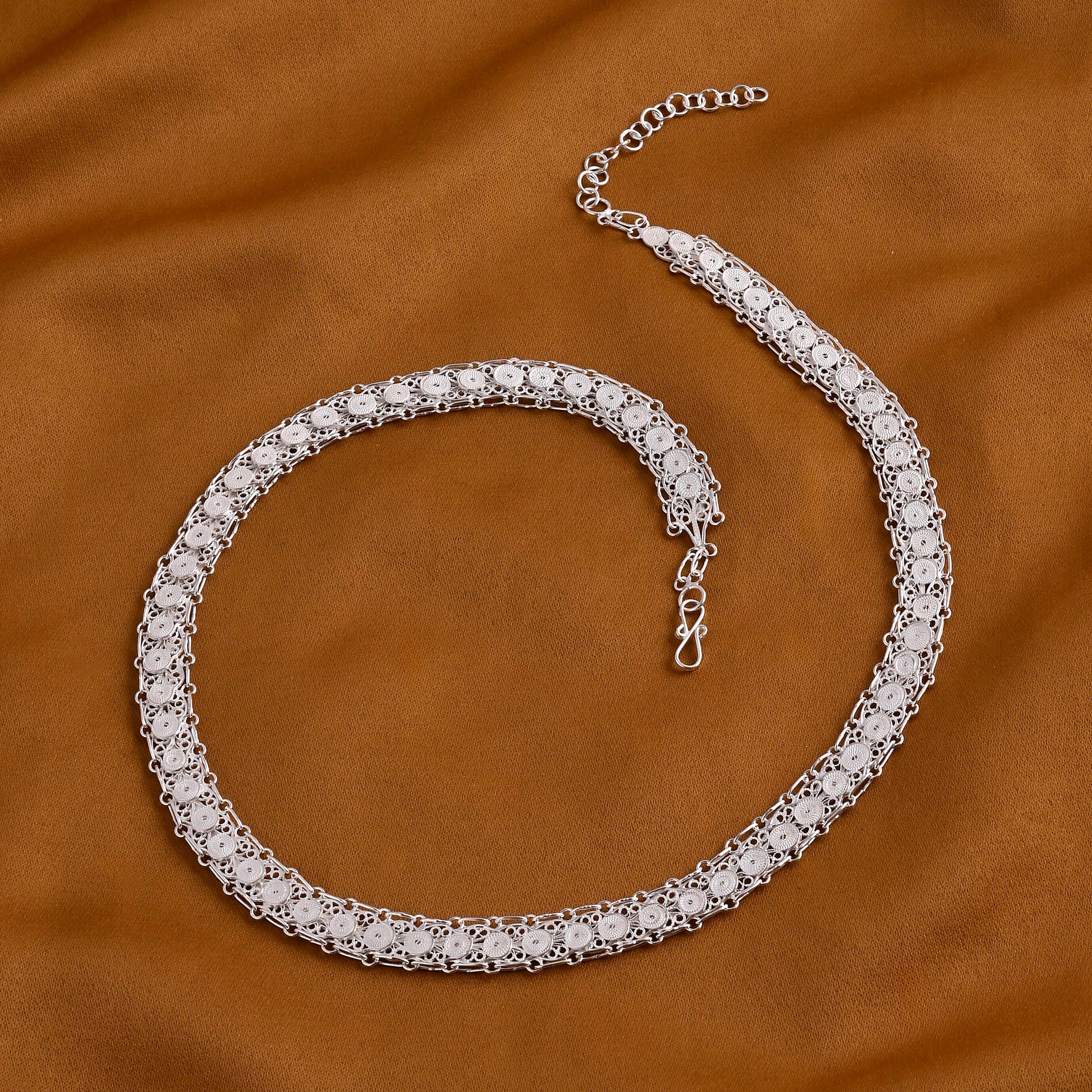 Royal Bali Collection Sterling Silver Necklace (Size 18 - 2 Ext), Silver Wt. 25.80 Gms. 8234077 1