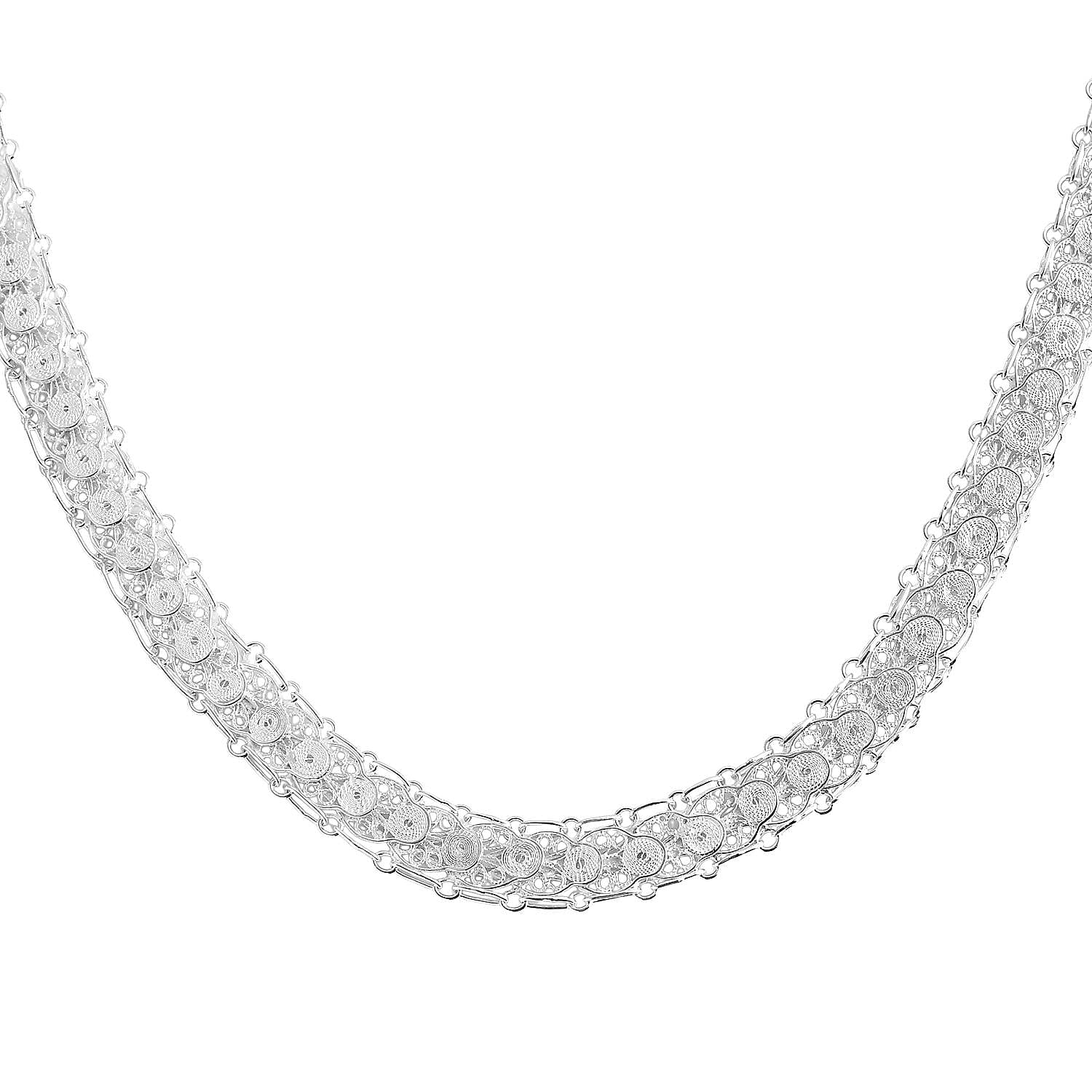 Royal Bali Collection Sterling Silver Necklace (Size 18 - 2 Ext), Silver Wt. 25.80 Gms. 8234077 2