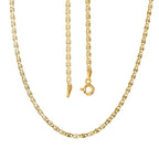 Sterling Silver Necklace (Size - 18) YG