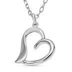 Rachel Galley - Sterling Silver Open Heart Necklace (Size - 18)