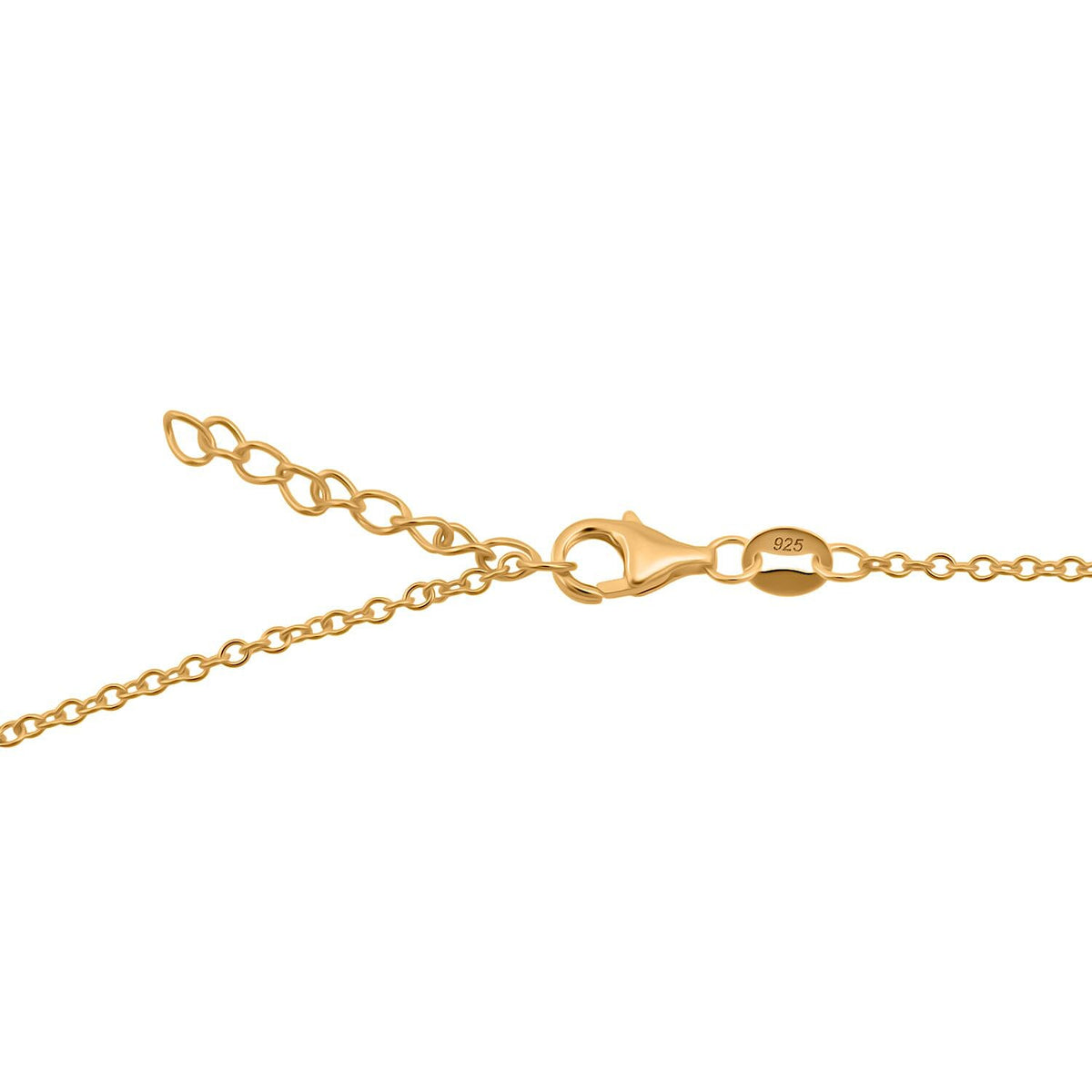 Treasure Of Siam - Sterling Silver Disk Pendant Necklace (Size - 18-1 Ext) in Yellow Gold Plating 8194443 5