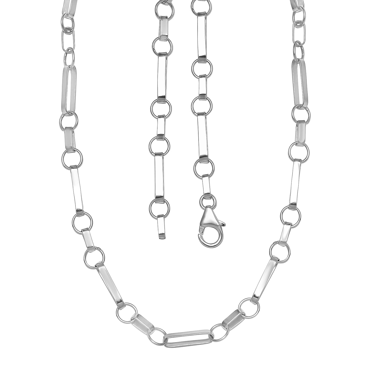Designer Close Out - Sterling Silver BELLISSIMO Necklace (Size - 20) 7897166 6