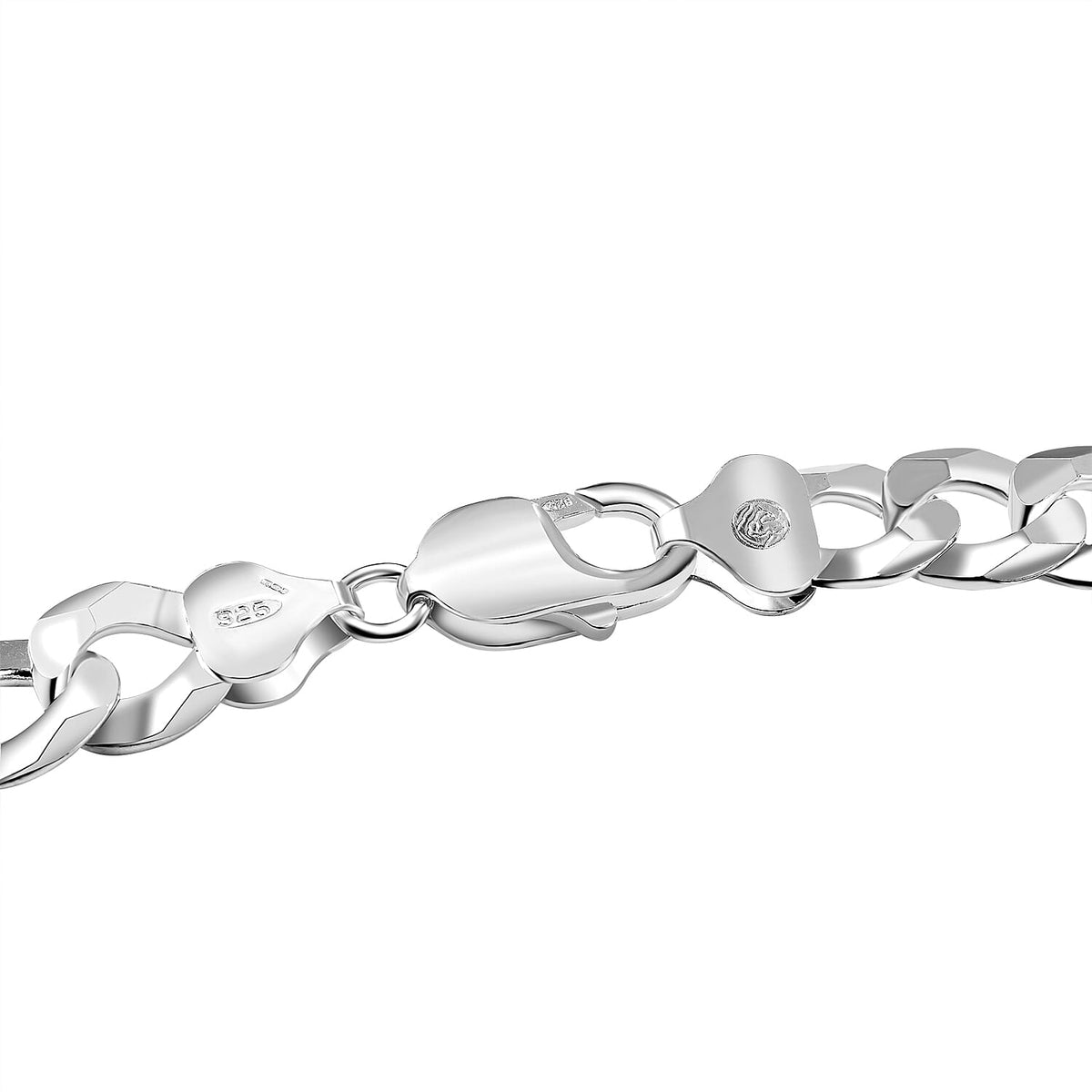 JCK Vegas Preview Deal - Sterling Silver Flat Curb Necklace (Size - 20), Silver Wt. 18.5 Gms 7798953 3