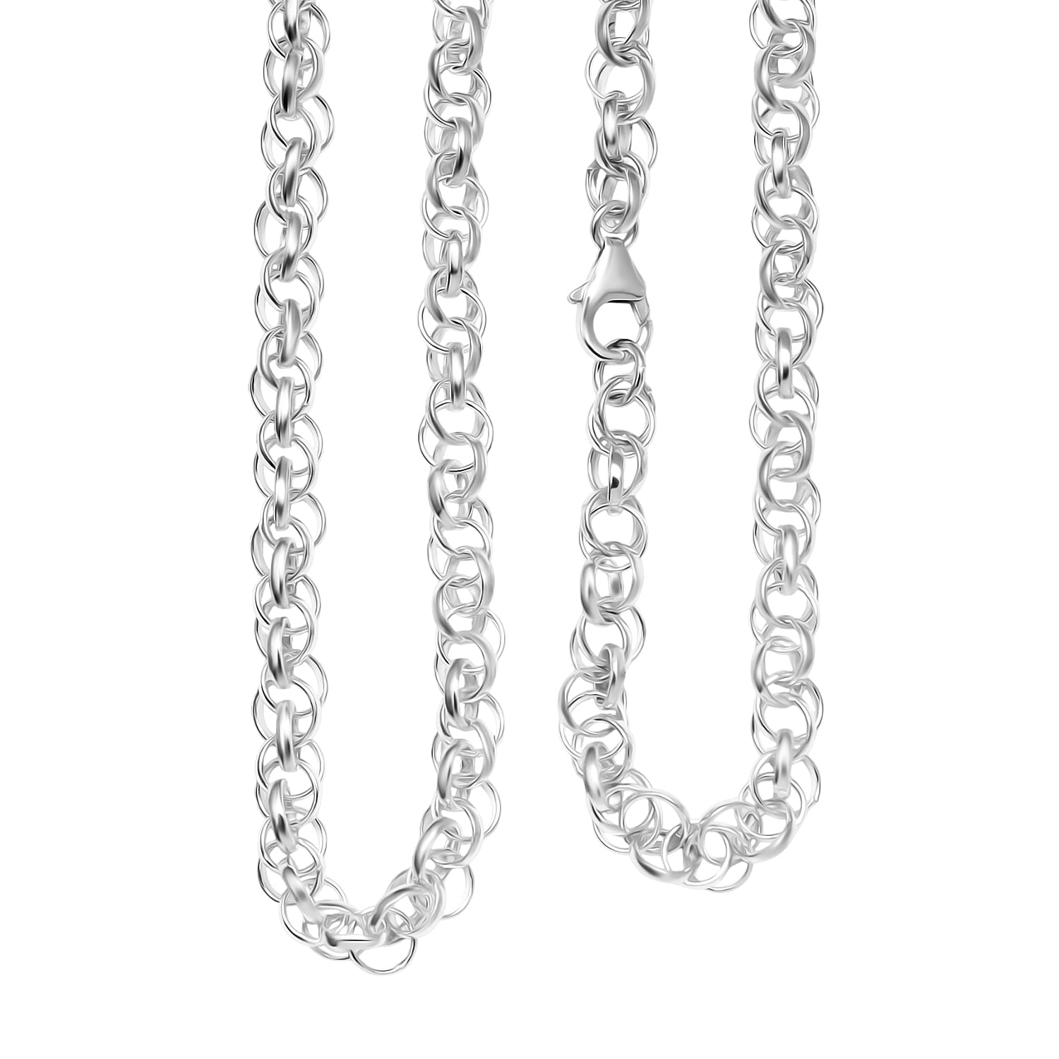 Sterling Silver Necklace (Size - 20), Silver Wt. 18.50 Gms. 8103543 0