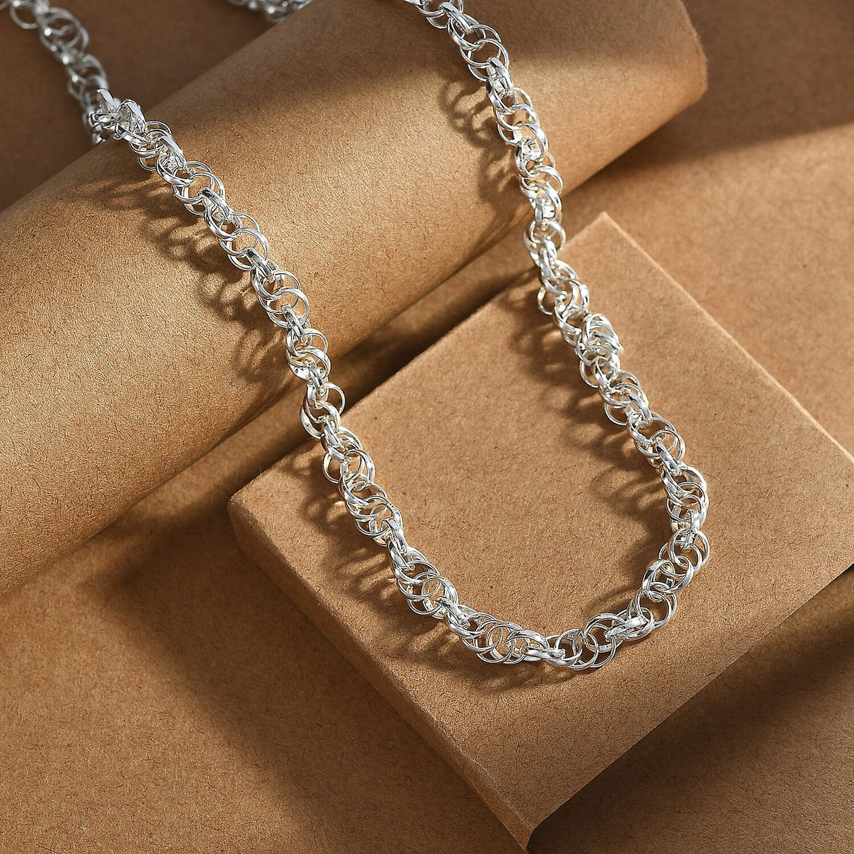 Sterling Silver Necklace (Size - 20), Silver Wt. 18.50 Gms. 8103543 2
