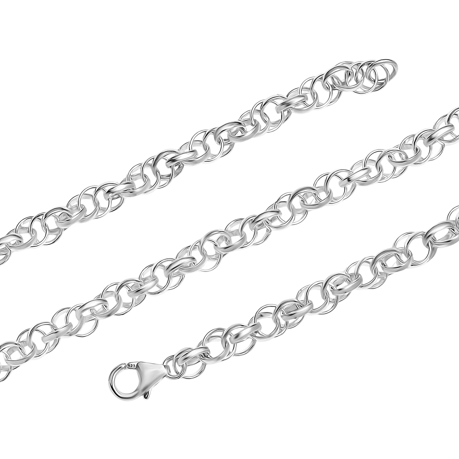 Sterling Silver Necklace (Size - 20), Silver Wt. 18.50 Gms. 8103543 6