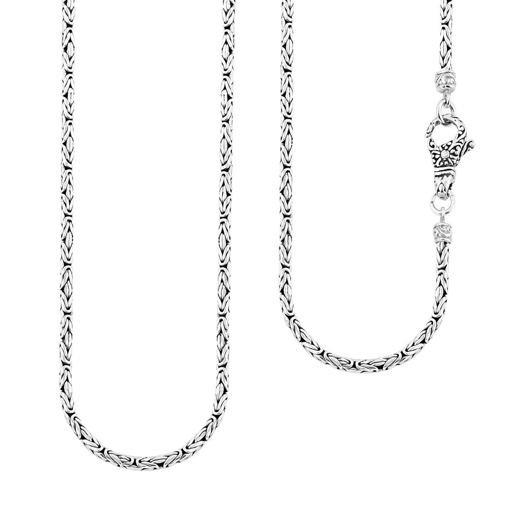 Royal Bali Collection - Sterling Silver Borobudur Necklace (Size - 20), Silver Wt. 22.00 Gms