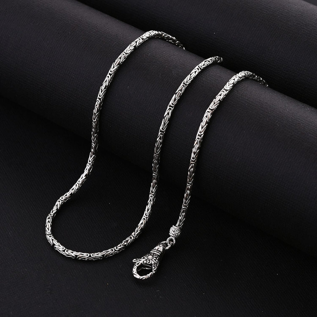 Royal Bali Collection - Sterling Silver Borobudur Necklace (Size - 20), Silver Wt. 22.00 Gms