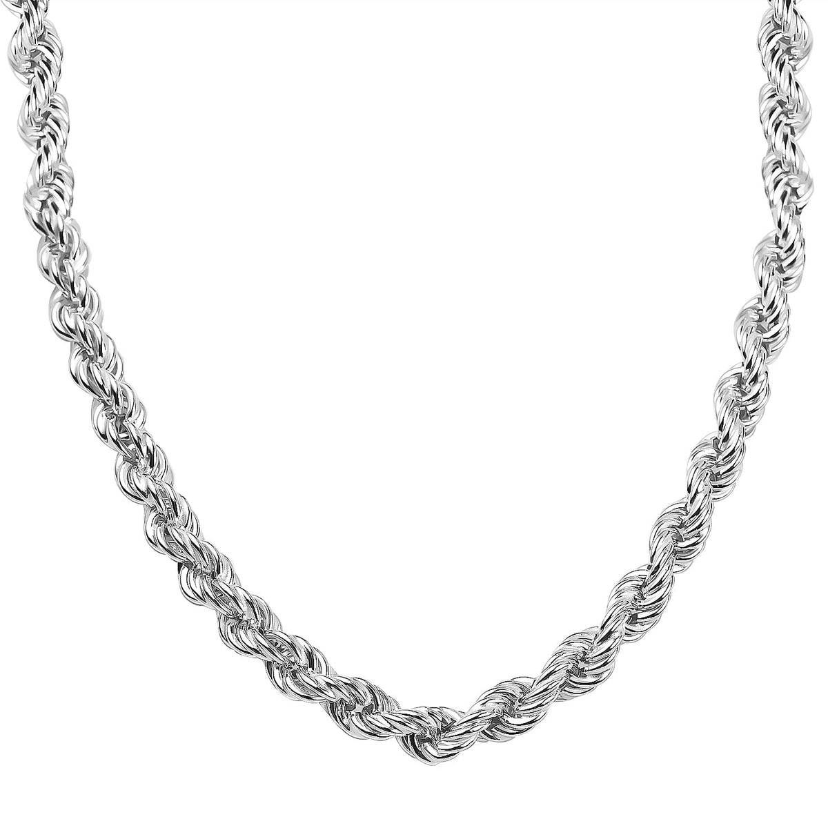 La Bella Italian Close Out   - Sterling Silver Rope Necklace (Size - 20), Silver Wt. 22.5 Gms 7760489 0