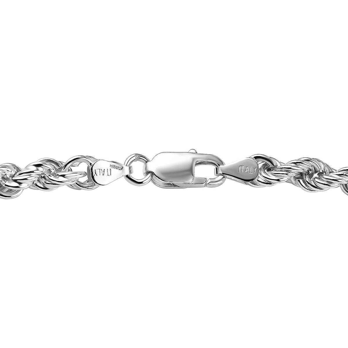 La Bella Italian Close Out   - Sterling Silver Rope Necklace (Size - 20), Silver Wt. 22.5 Gms 7760489 3