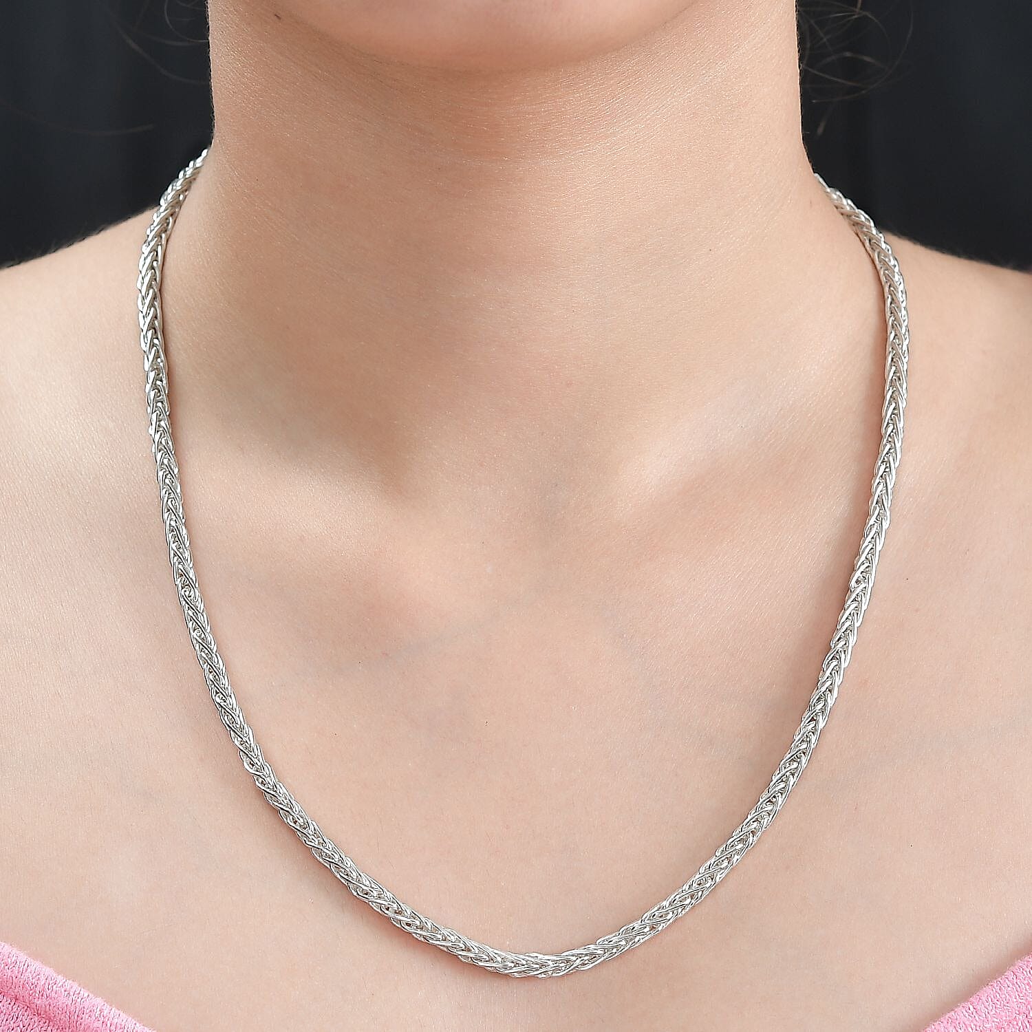 Handmade Sterling Silver Spiga Necklace (Size - 20) 7780810 2