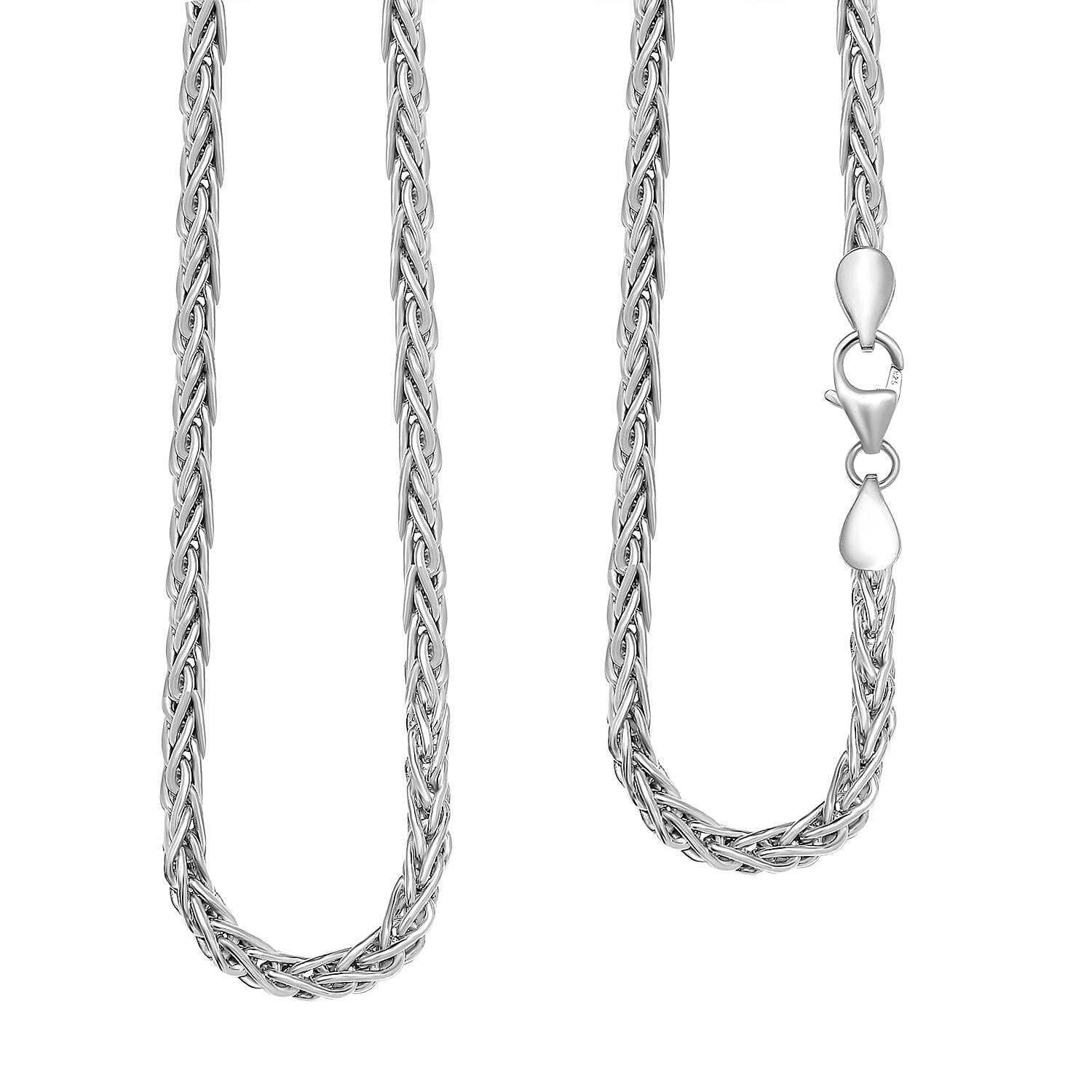 Handmade Sterling Silver Spiga Necklace (Size - 20) 7780810 3