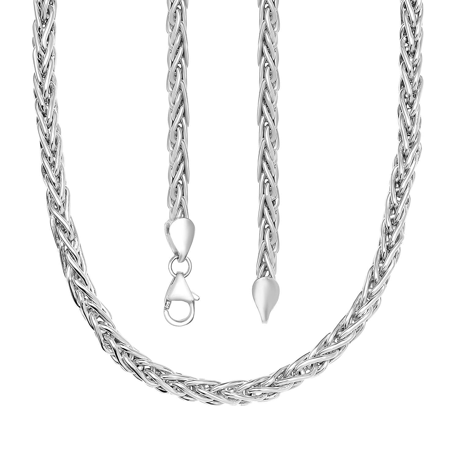Handmade Sterling Silver Spiga Necklace (Size - 20) 7780810 4