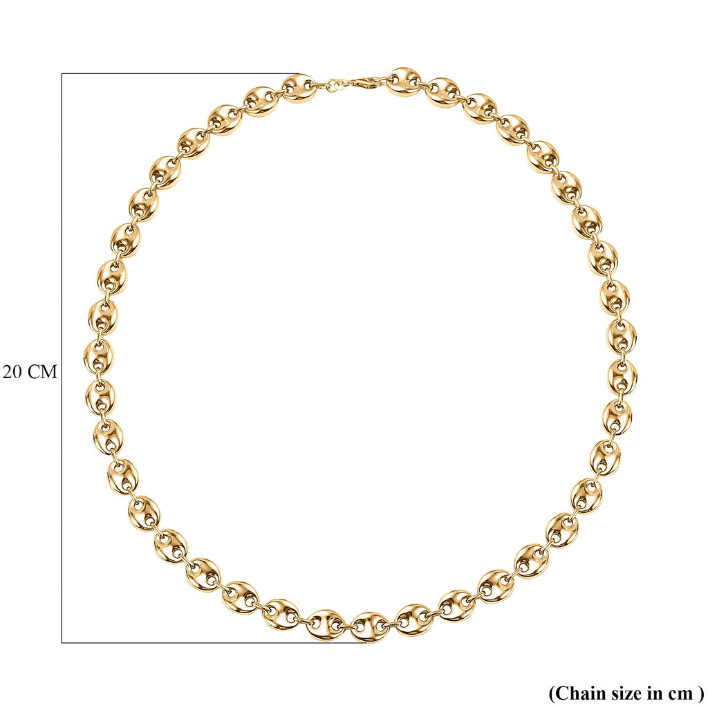 Mariner Necklace in Yellow Gold Overlay Sterling Silver (Size - 20), Silver Wt. 25.50 Gms