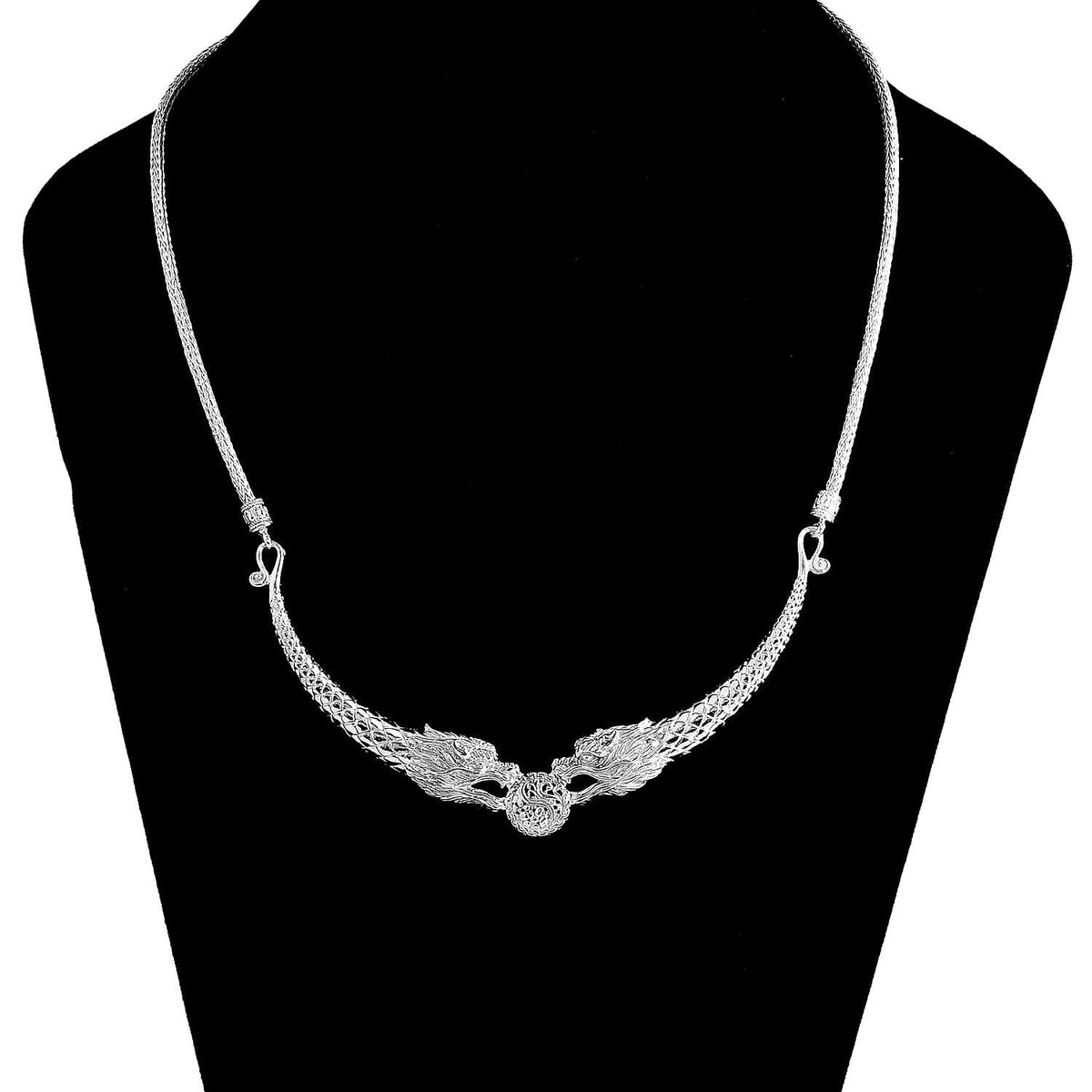 Royal Bali- Sterling Silver Dragon Necklace (Size 20), Silver Wt. 27.95 Gms. 7750646 2