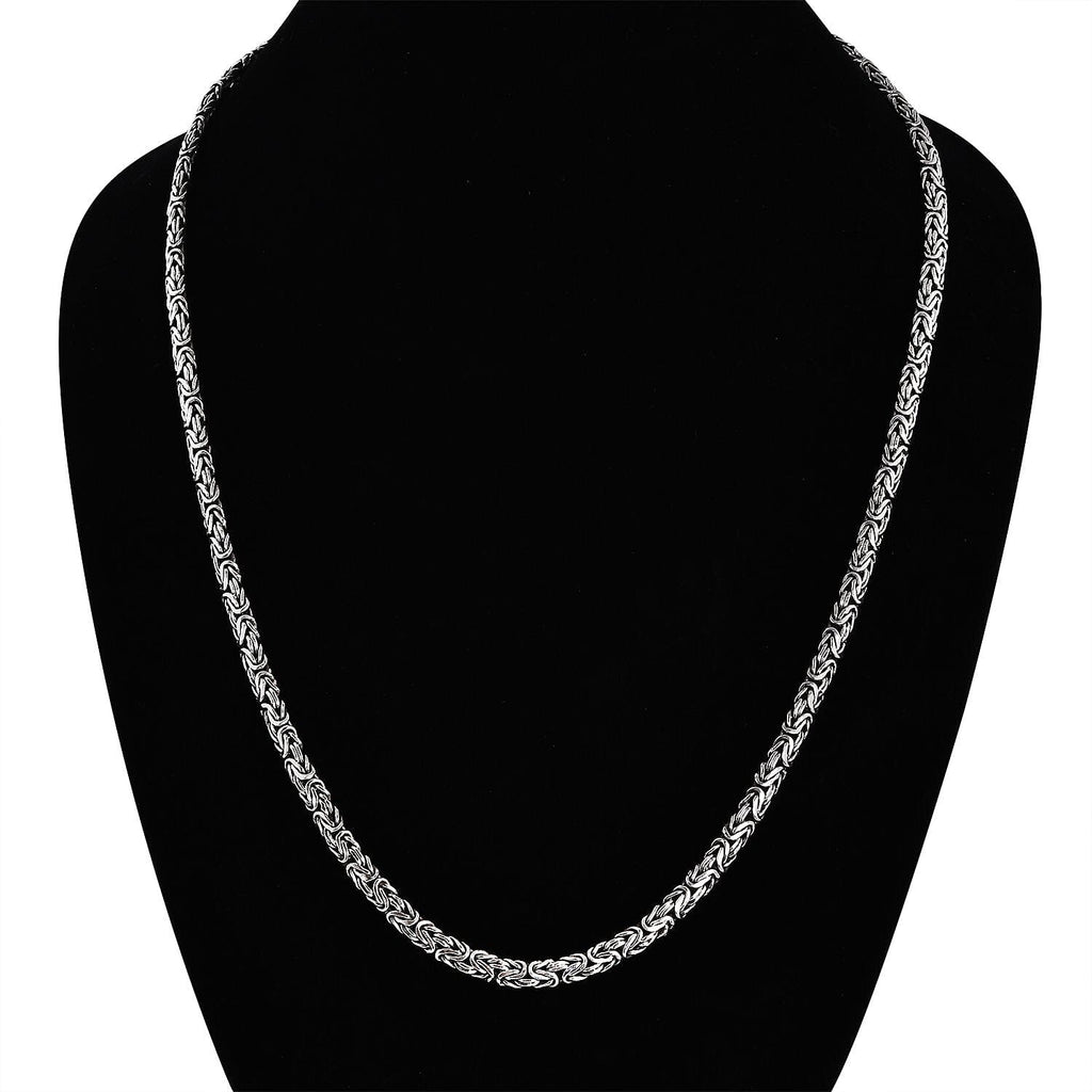 Royal Bali Collection - Artisan Crafted Sterling Silver Borobudur Necklace (Size - 20), Silver Wt. 40 Gms