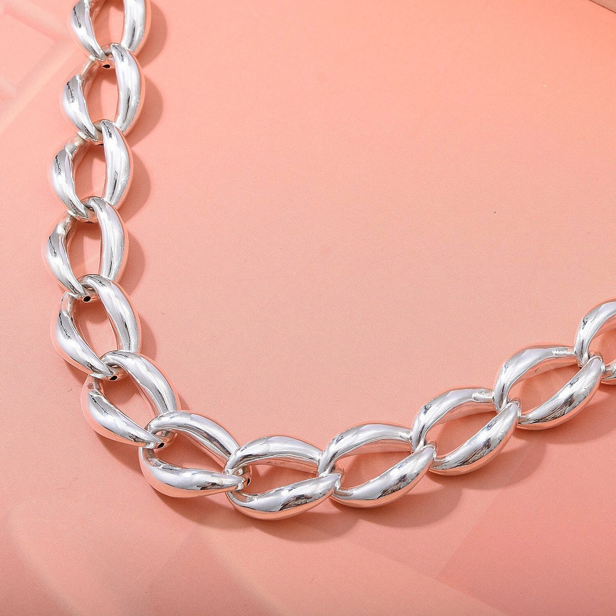 JCK Vegas Closeout - Silver Necklace (Size - 20), Silver Wt. 35.00 Gms 7801428 1