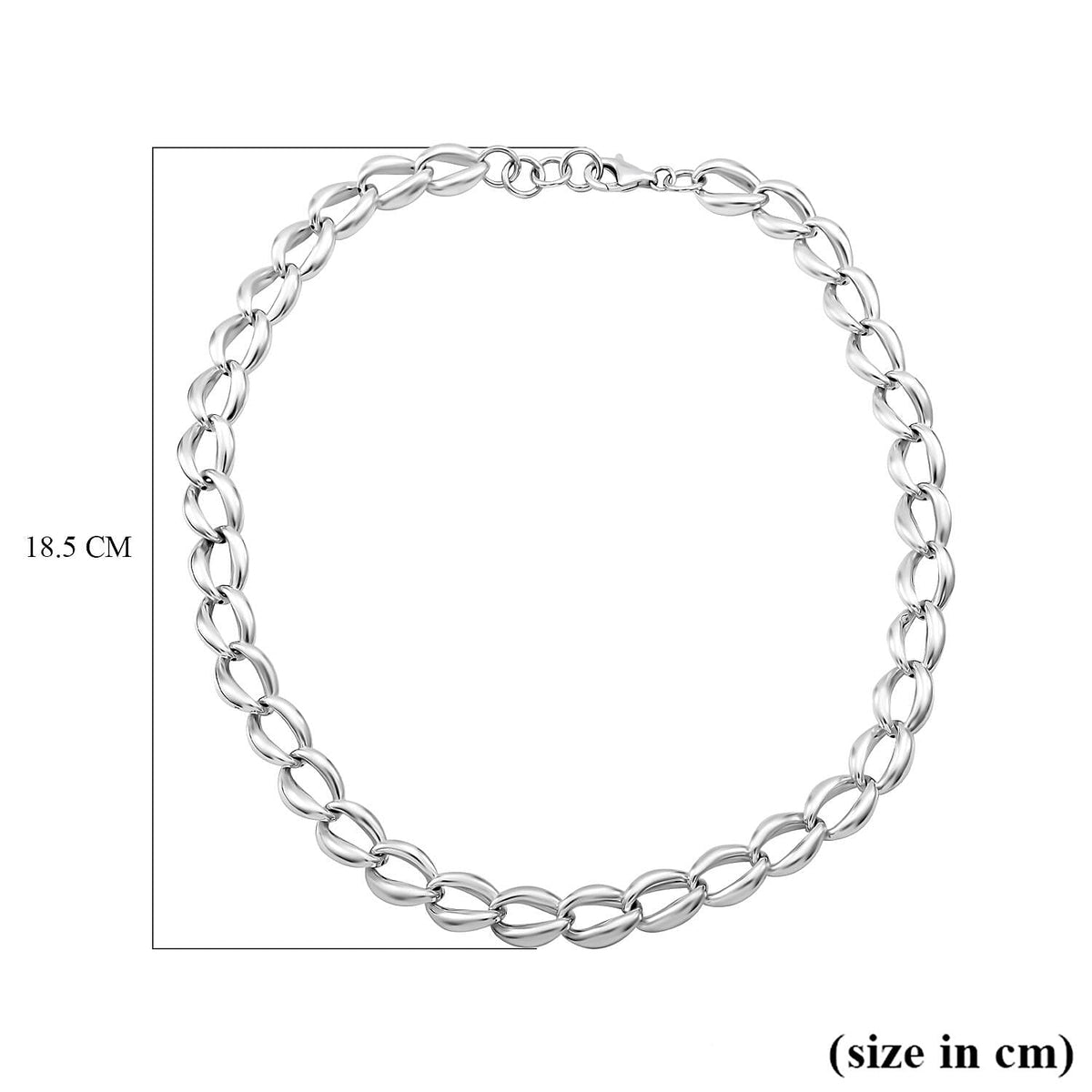 JCK Vegas Closeout - Silver Necklace (Size - 20), Silver Wt. 35.00 Gms 7801428 5